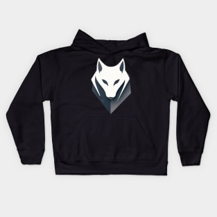 Frost Moon Wolf Shadow Kids Hoodie